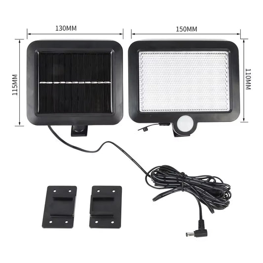 106LED Solar Light Outdoor Waterproof with Motion Sensor Floodlight Remote Control 3 Modes for Patio Garage Backyard Solar Lamp